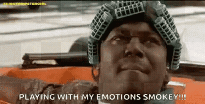 Man In Helmet And Goggles Playing With Emotions In Car GIF