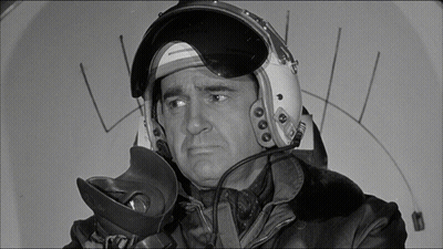 Man In Helmet And Goggles With Letter L GIF