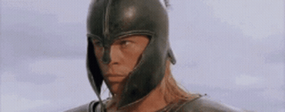 Man In Helmet Asking If There Is No One Else GIF