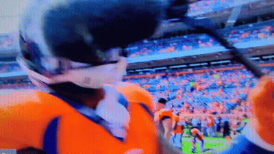 Man In Helmet At Sports Game GIF