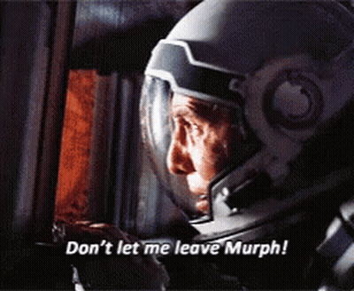 Man In Helmet Don't Let Me Leave Murph GIF