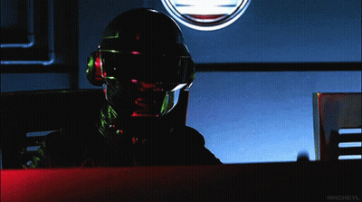 Man In Helmet Goggles Dark Room With Mrcheyl GIF
