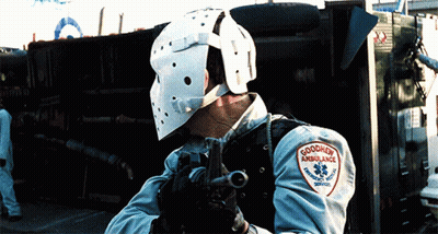 Man In Helmet Holding Gun GIF