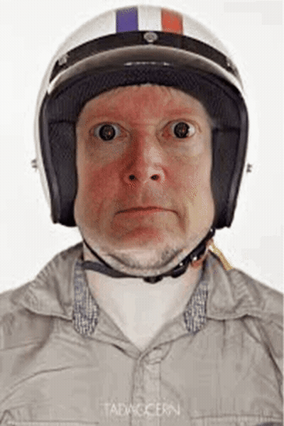 Man In Helmet Making Funny Face GIF