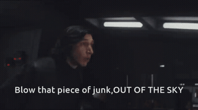 Man In Helmet Saying Blow That Piece Of Junk Out Of The Sky GIF