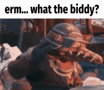 Man In Helmet Saying Erm What The Biddy GIF