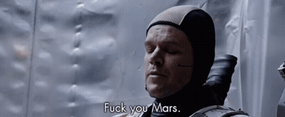 Man In Helmet Saying Fuck You Mars GIF