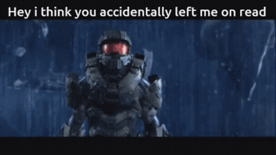 Man In Helmet Saying Hey I Think You Left Me On Read GIF