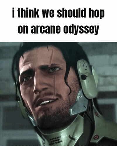 Man In Helmet Says I Think We Should Hop On Arcane Odyssey GIF
