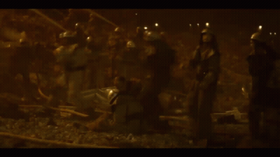 Man In Helmet Says Ignitenko Before Crowd GIF