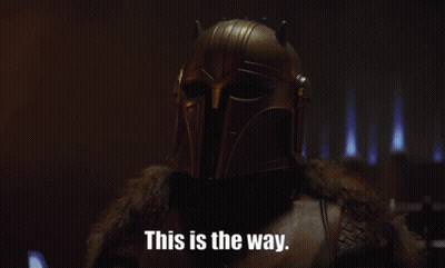 Man In Helmet Says This Is The Way GIF