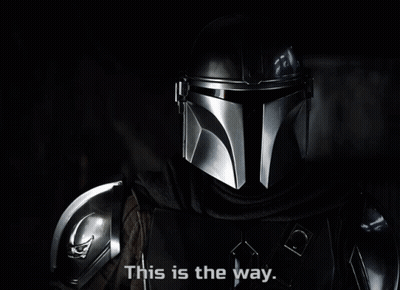 Man in Helmet Says This Is The Way
