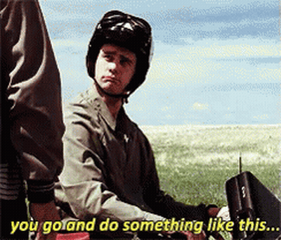 Man In Helmet Says You Go And Do Something Like This GIF