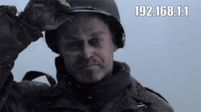 Man In Helmet Snow IP 192.168.1.1 GIF