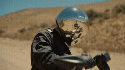 Man In Helmet With Letter O GIF