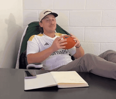 Man In Herbalife Jersey Holding Football GIF