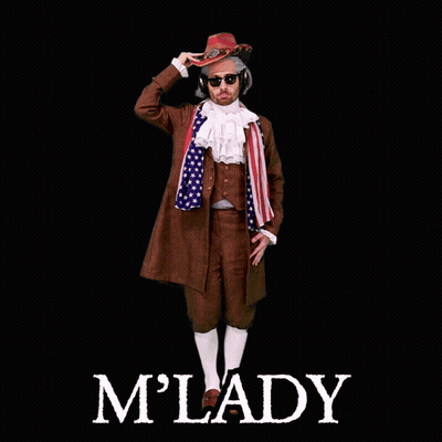 Man In Historical Costume Holding Red Hat M'Lady GIF