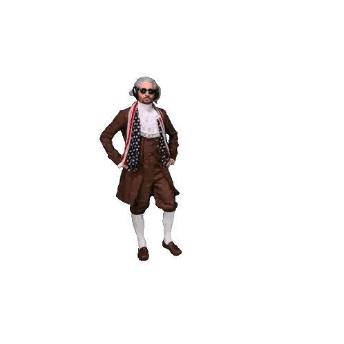Man In Historical Costume With Scarf Sticker