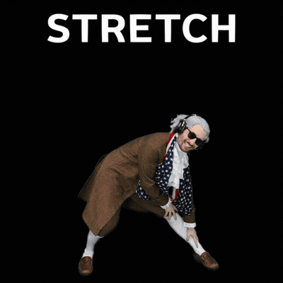 Man In Historical Costume With Stretch GIF