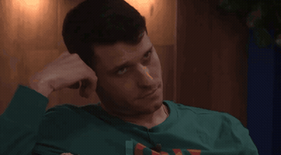 Man In Ho Ho Sweater And Suspenders GIF