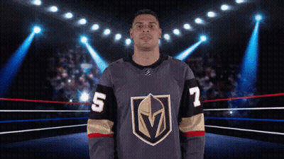 Man In Hockey Jersey With Numbers 5 And 7 GIF
