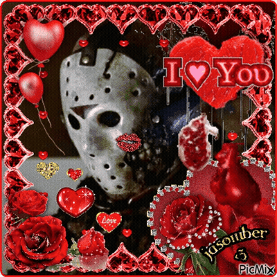 Man In Hockey Mask In Dark Room GIF