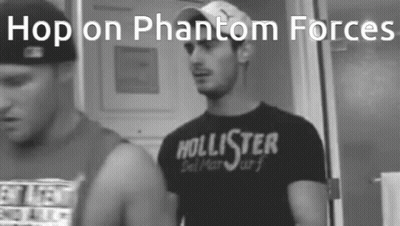 Man In Hollister Shirt Next To Man In Hat GIF