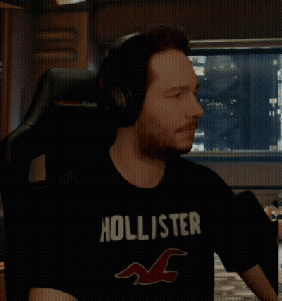Man In Hollister T-Shirt Giving Fist Bump GIF