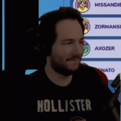 Man In Hollister T-Shirt Talking GIF