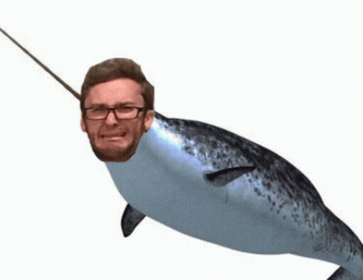 Man In Holographic Glasses 3D Image GIF