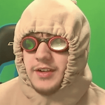 Man In Hood And Goggles Looking At Camera GIF