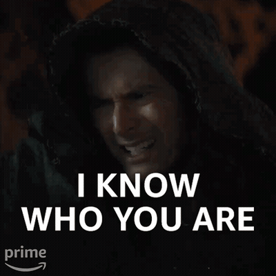 Man In Hood Saying I Know Who You Are GIF