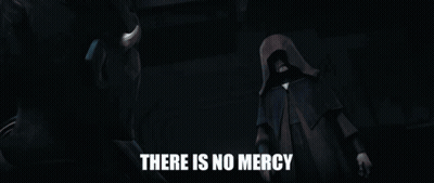 Man In Hooded Cloak Holding Lightsaber GIF