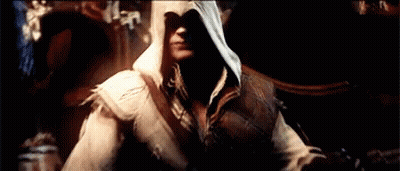 Man In Hooded Jacket In Dark Room GIF