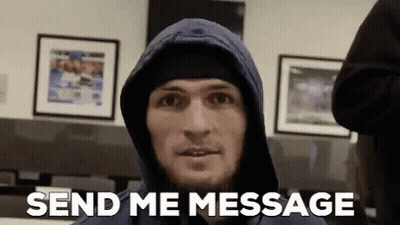 Man In Hooded Jacket Saying Send Me Message GIF