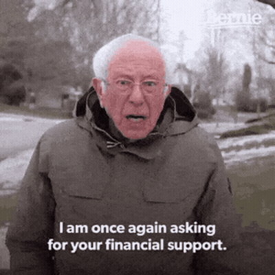 Man In Hooded Jacket Says I Am Once Again Asking For Your Financial Support GIF