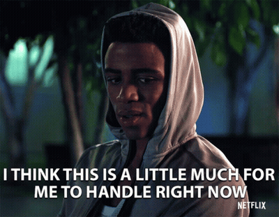 Man In Hooded Jacket Says I Think This Is A Little Much For Me To Handle Right Now GIF