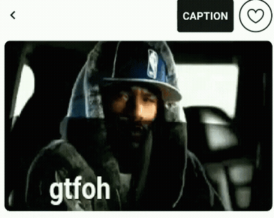 Man In Hooded Jacket Sitting In Car Saying Gtfoh GIF
