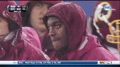 Man In Hooded Jacket Watching Football On Fox GIF