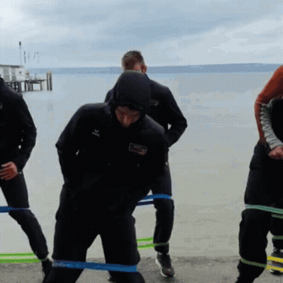 Man In Hooded Jacket With Erima GIF
