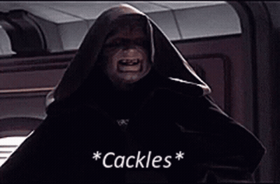 Man In Hooded Robe Screaming Cackle GIF