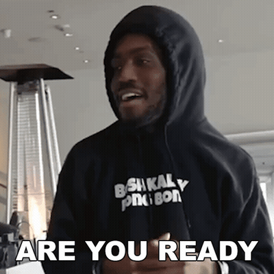 Man In Hooded Sweatshirt Saying Are You Ready GIF