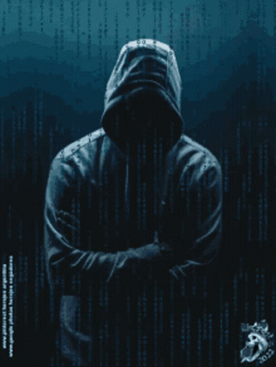 Man In Hoodie Blue Background GIF