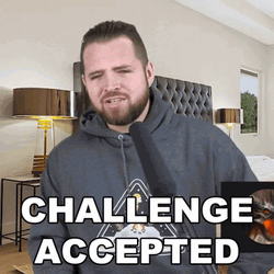 Man In Hoodie Challenge Accepted GIF