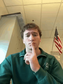 Man In Hoodie Pointed Mewing Meme GIF