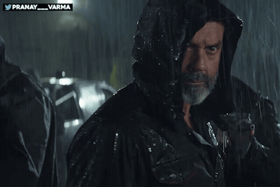 Man In Hoodie Rain With Twitter Logo Pranay_varma GIF