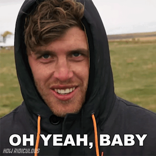 Man In Hoodie Saying Oh Yeah Baby GIF