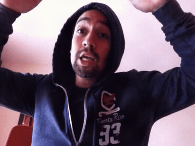Man In Hoodie Saying Puerto Rico GIF