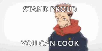 Man In Hoodie Saying Stand Proud You Can Cook GIF