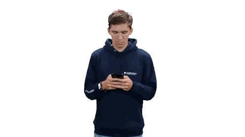 Man In Hoodie Saying Swedish Institute Of Technology Sticker